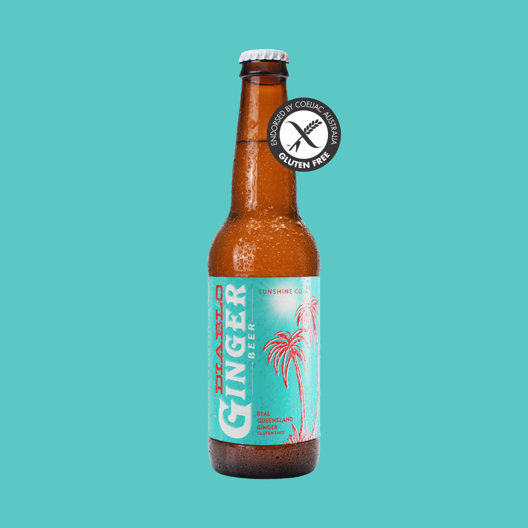 Diablo Alcohol-Free Ginger Beer Carton - 16 Stubbies